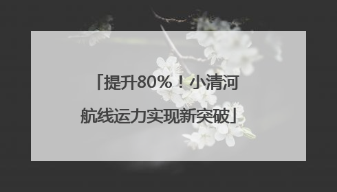提升80％！小清河航线运力实现新突破