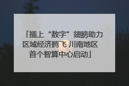 插上“数字”翅膀助力区域经济腾飞 川南地区首个智算中心启动
