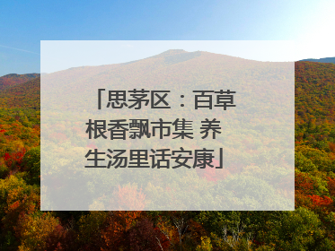 思茅区：百草根香飘市集 养生汤里话安康