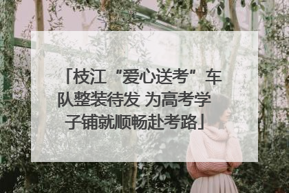 枝江“爱心送考”车队整装待发 为高考学子铺就顺畅赴考路