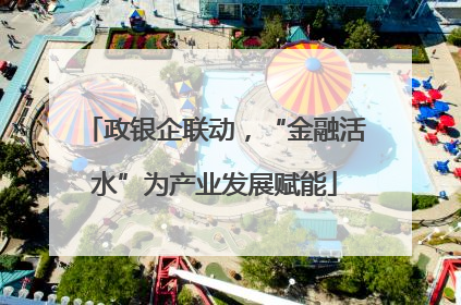 政银企联动，“金融活水”为产业发展赋能