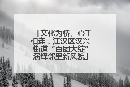 文化为桥、心手相连，江汉区汉兴街道“百团大绽”演绎邻里新风貌