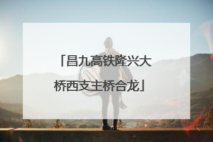 昌九高铁隆兴大桥西支主桥合龙