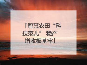 智慧农田“科技范儿” 稳产增收根基牢