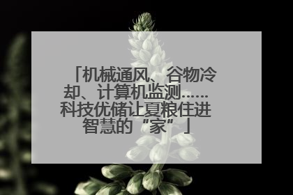 机械通风、谷物冷却、计算机监测……科技优储让夏粮住进智慧的“家”