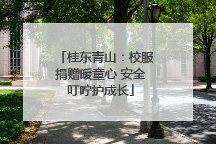 桂东青山：校服捐赠暖童心 安全叮咛护成长