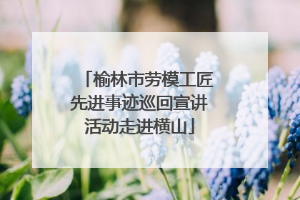 榆林市劳模工匠先进事迹巡回宣讲活动走进横山