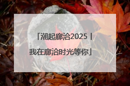 潮起廊洽2025丨我在廊洽时光等你