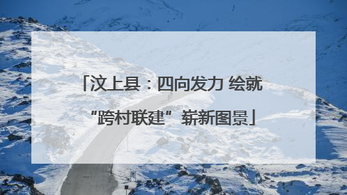 汶上县：四向发力 绘就“跨村联建”崭新图景