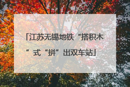 江苏无锡地铁“搭积木”式“拼”出双车站