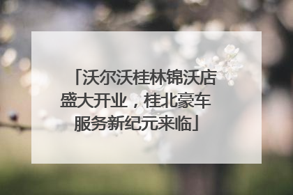 沃尔沃桂林锦沃店盛大开业，桂北豪车服务新纪元来临