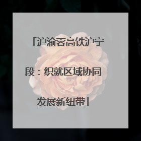 沪渝蓉高铁沪宁段：织就区域协同发展新纽带