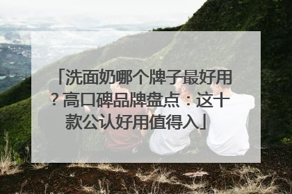 洗面奶哪个牌子最好用？高口碑品牌盘点：这十款公认好用值得入