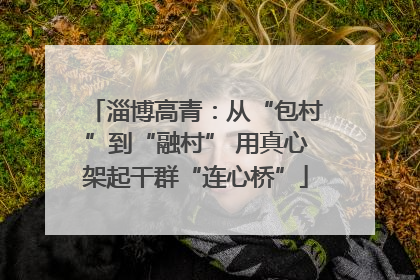 淄博高青：从“包村”到“融村” 用真心架起干群“连心桥”