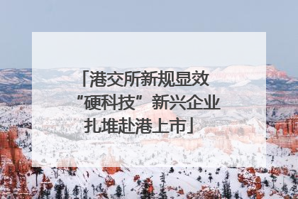 港交所新规显效 “硬科技”新兴企业扎堆赴港上市