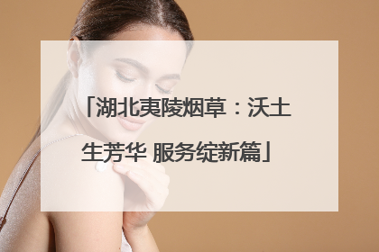湖北夷陵烟草：沃土生芳华 服务绽新篇