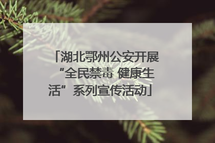 湖北鄂州公安开展“全民禁毒 健康生活”系列宣传活动
