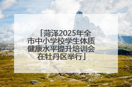 菏泽2025年全市中小学校学生体质健康水平提升培训会在牡丹区举行