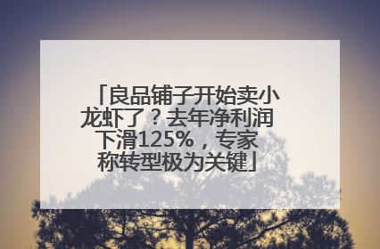 良品铺子开始卖小龙虾了？去年净利润下滑125%，专家称转型极为关键