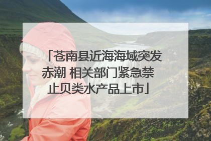 苍南县近海海域突发赤潮 相关部门紧急禁止贝类水产品上市