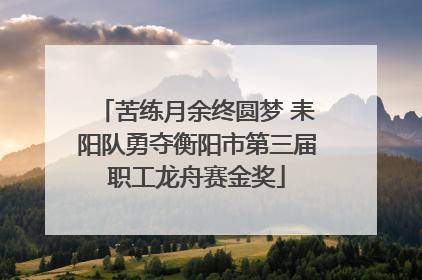 苦练月余终圆梦 耒阳队勇夺衡阳市第三届职工龙舟赛金奖