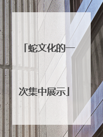 蛇文化的一次集中展示