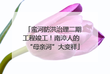 蛮河防洪治理二期工程竣工！南漳人的“母亲河”大变样