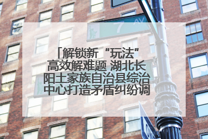 解锁新“玩法” 高效解难题 湖北长阳土家族自治县综治中心打造矛盾纠纷调处“终点站”