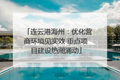 连云港海州：优化营商环境见实效 重点项目建设热潮涌动