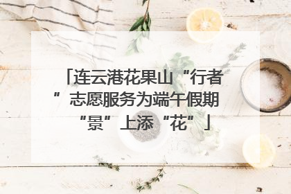 连云港花果山“行者”志愿服务为端午假期“景”上添“花”