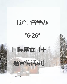 辽宁省举办“6·26”国际禁毒日主题宣传活动