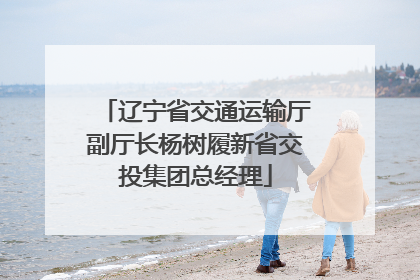 辽宁省交通运输厅副厅长杨树履新省交投集团总经理