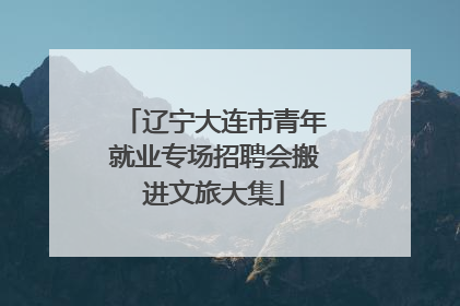 辽宁大连市青年就业专场招聘会搬进文旅大集