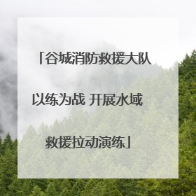 谷城消防救援大队以练为战 开展水域救援拉动演练