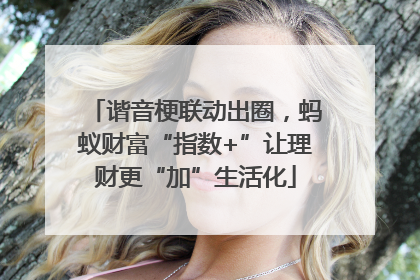 谐音梗联动出圈，蚂蚁财富“指数+”让理财更“加”生活化