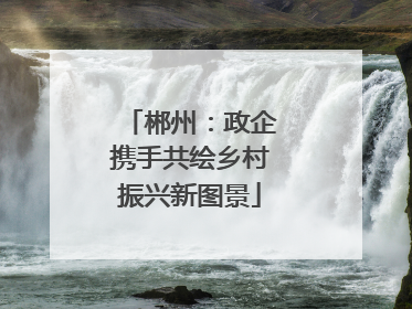 郴州：政企携手共绘乡村振兴新图景