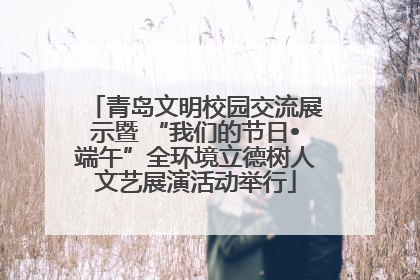 青岛文明校园交流展示暨 “我们的节日•端午”全环境立德树人文艺展演活动举行