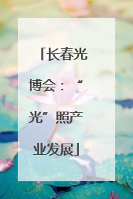 长春光博会：“光”照产业发展