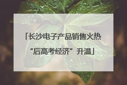 长沙电子产品销售火热 “后高考经济”升温