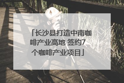 长沙县打造中南咖啡产业高地 签约7个咖啡产业项目