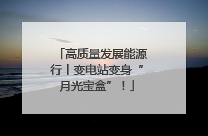 高质量发展能源行丨变电站变身“月光宝盒”！