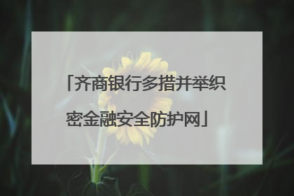 齐商银行多措并举织密金融安全防护网