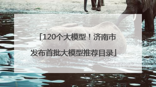 120个大模型！济南市发布首批大模型推荐目录
