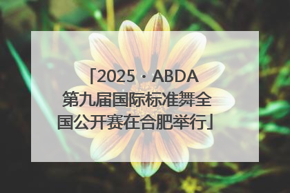 2025・ABDA 第九届国际标准舞全国公开赛在合肥举行