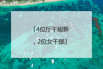 4位厅干履新，2位女干部