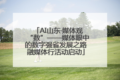AI山东·媒体观“数”——媒体眼中的数字强省发展之路融媒体行活动启动
