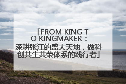 FROM KING TO KINGMAKER：深耕张江的盛大天地，做科创共生共荣体系的践行者