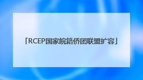 RCEP国家皖籍侨团联盟扩容